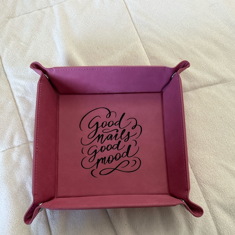 Pink Tray with Quote